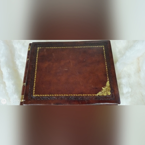 Vintage Fine Leather Italian Photo Album